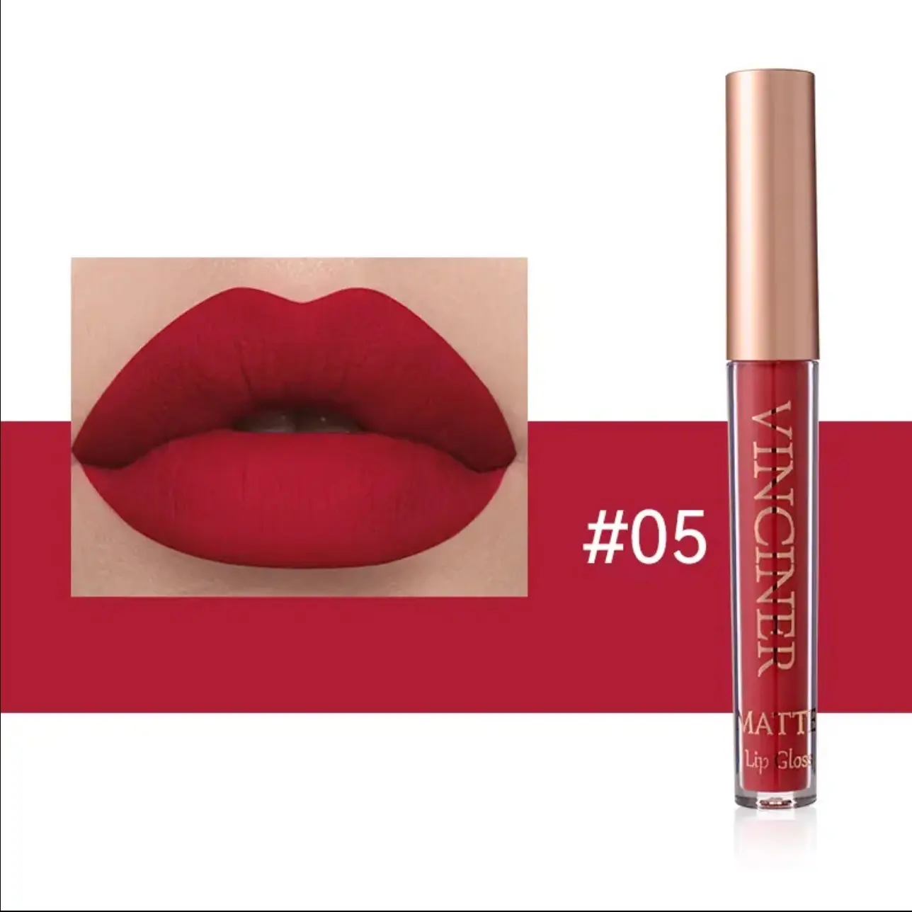 Matte Velvet Lip Glaze - Long Lasting, Waterproof, Non-Sticky, Smudge Proof Liquid Lipstick - Lipgloss, Gloss Gift Makeup Glossy Cosmetic