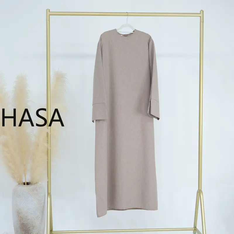 HASA HS4855 Casual Large-size Solid Color Dress, Low-key Fashion Sense 5