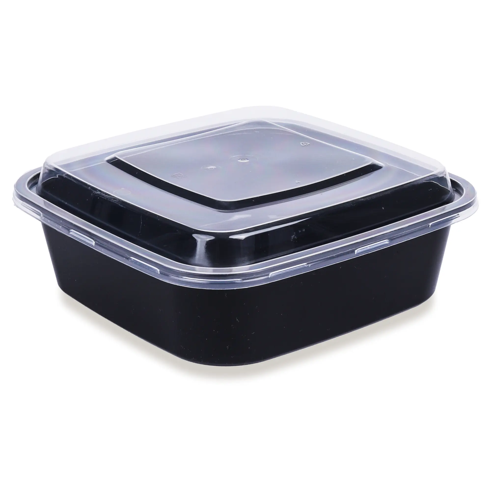 Black Microwavable Food Containers with Lids -  750ml, 1000 ml and 1250ml (Pack of 50 Each), Leak-Proof, Reusable & Disposable, Stackable Design Kitchen Set