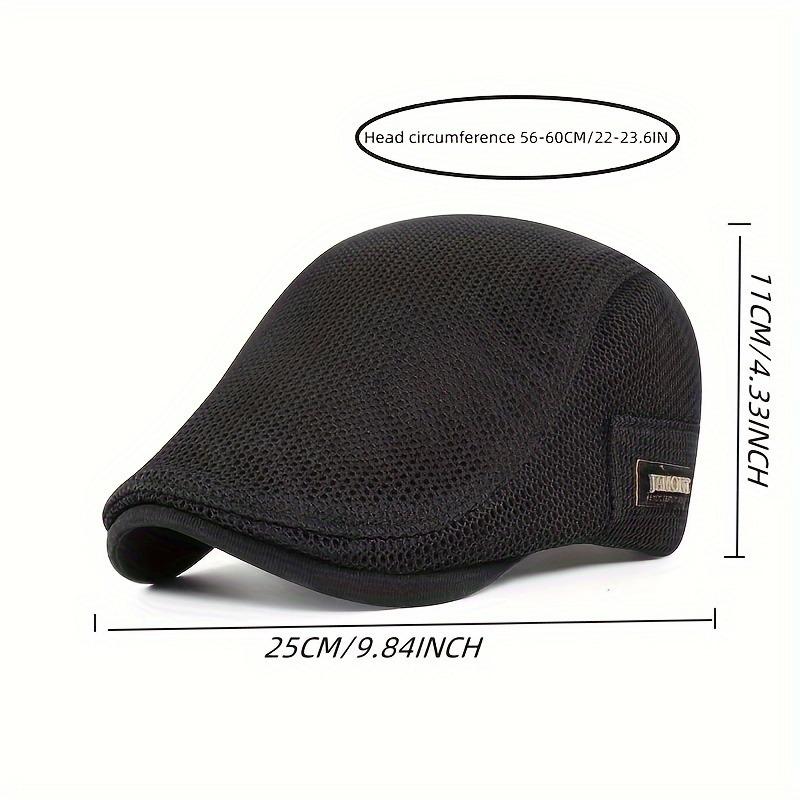 [Durable Weave] Breathable Mesh Beret for Men and Women - Lightweight, Sun Protection, Solid Color, Polyester, Ideal for Easter 2