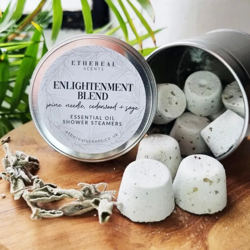 Enlightenment Blend: Pine Needle, Cedarwood and Sage Shower Steamers