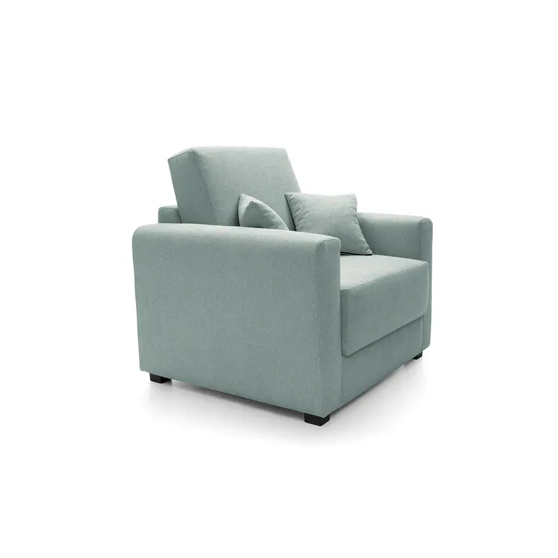 Olly Linen Single Sofa Bed in Pistachio Green 5