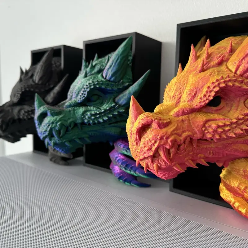 Dragon Book Nook 3D Printed Fantasy Shelf Decor Unique Gift - Ornaments Dragon Book Nook Insert | Magical 3D Effect Bookshelf Decor | ACOTAR Inspired | 3d Printed Decor | Unique Book Display | Bookish Gift Tail 1