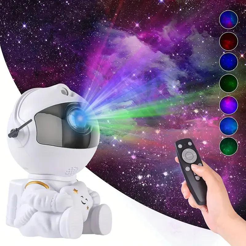 Astronaut Robot Star Projector Galaxy Night Light with Remote Control and Timer - Audio, Game - affordable for bedroom 5