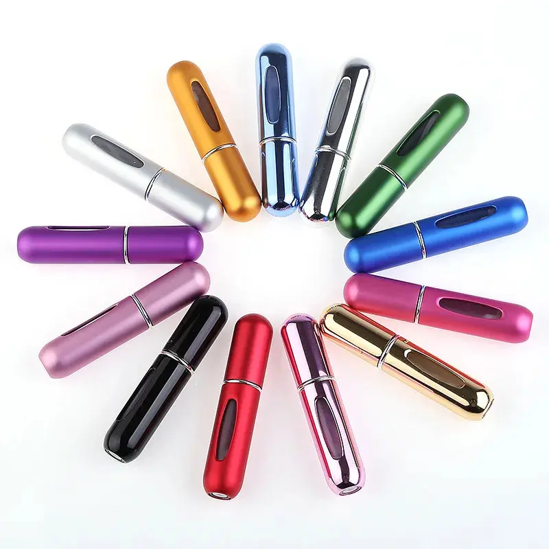 5ml Perfume Refill Bottle Portable Mini Refillable Spray Jar Scent Pump Empty Cosmetic Containers Atomizer for Travel Tool Hot Tin Canister
