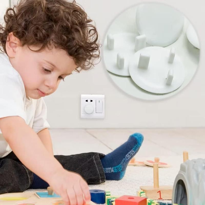22 Pack White Baby Home Safety Outlet Covers - Child Proof Plug Socket Protectors Guards Caps 3