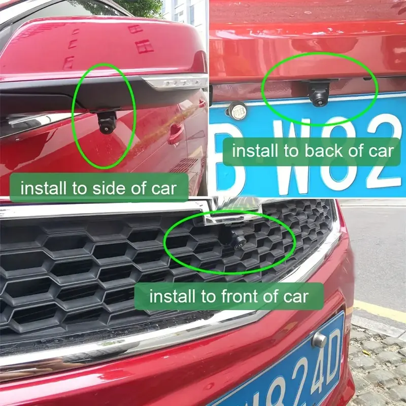 HD Night Vision Rear View Camera -Backup Camera with Easy Installation for Safe Reverse Parking and Crystal-Clear Video Quality 4