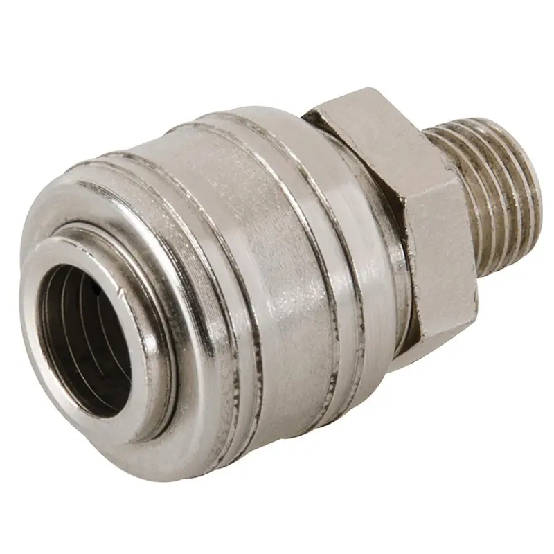 Euro Air Line Fitting Quick Release For Compressor Hose 1/4" BSP Male Thread 3