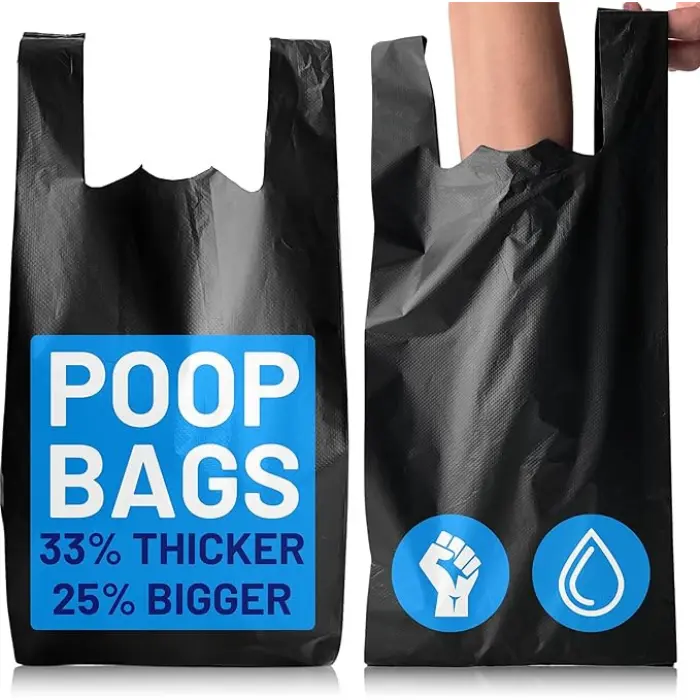 300 Eco-Friendly Dog Waste Bags | Degradable Pet Poop Bags for Dogs & Cats | Biodegradable Puppy Waste Tie Scooper - super stronng poo bags -unscented poo bags- perfect for all cats and dogs - easy to  carry