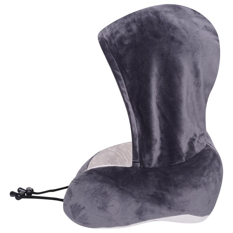 Sam Caan Travel Pillow for Airplane Hooded Neck Pillow Comfortable Memory Foam Lightweight Soft Neck Cushion with Hood for Head and Neck Support for Adults with Carry Bag 5