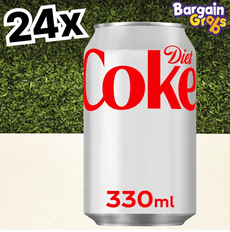 24 x 330ml Diet Coke – Sugar-Free & Refreshing Soft Drink | Beverage BBE 31/07/2025 1