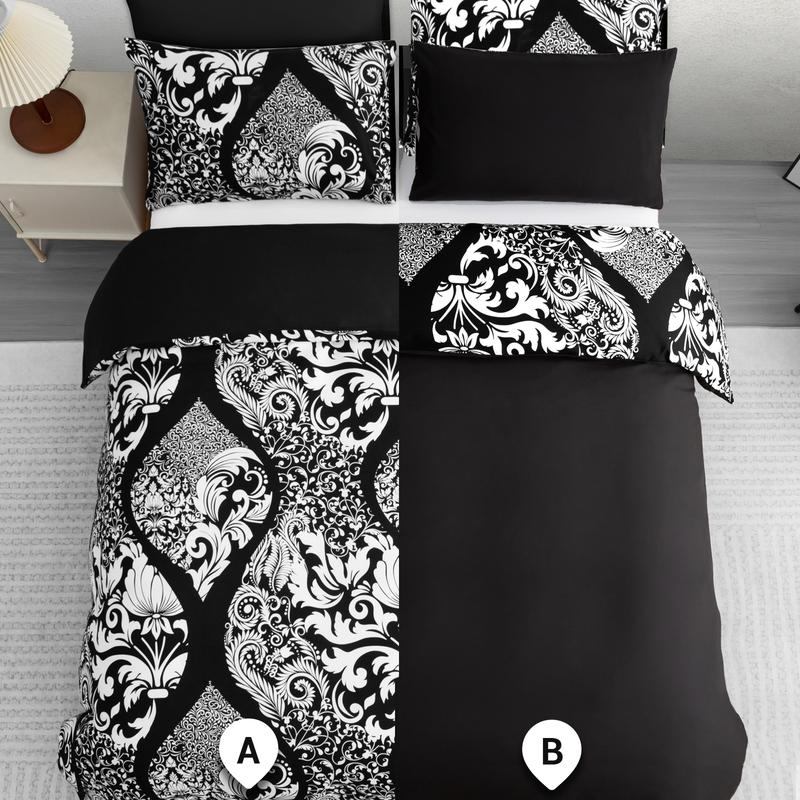 Product Introduction of Duvet Cover Set with Pillow Cases Luxurious Microfiber Bedding Set Single Double King Super King Size Quilt Covers with Zipper Closure UltraSoft Fade Resistant Reversible Duvet Covers 19