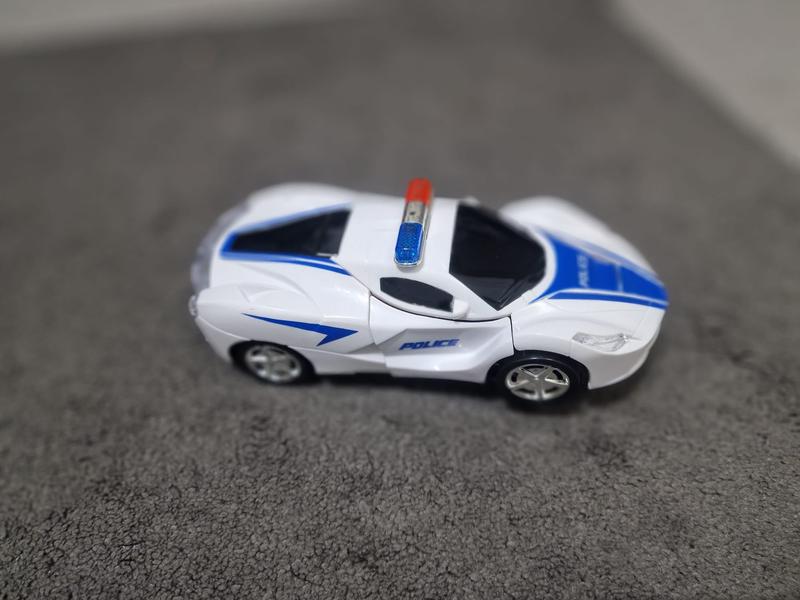 Victoria Mart Transforming Police Car Robot Toy with Lights and Sounds for Kids 3+ 8