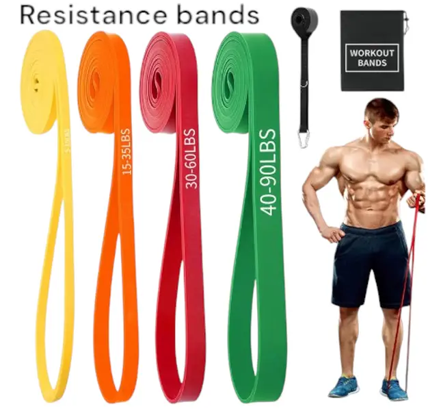 Exercise Bands Resistance Bands for Working Out,Pull Up Bands Set,at Home Workout Equipment,Workout Bands for Men and Women,Stretch Bands 0