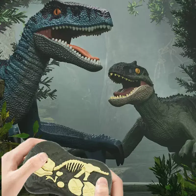 Remote Control Dinosaur Toys with 3D Eye LED Light - Realistic Texture and Bionic Movement 4