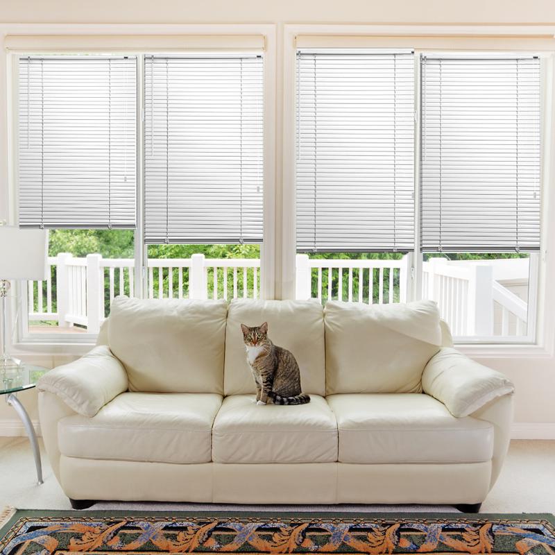 EV Dekor PVC Plain Window Blinds - Venation Style, 25mm Slats, Trim and Fit with Ease 9
