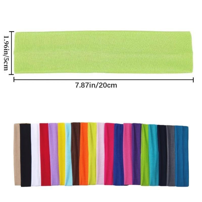 (Giveaway) Solid color High stretch headband Yoga Exercise Headband Hair accessories Absorbent Headband Headband with wide edge 3