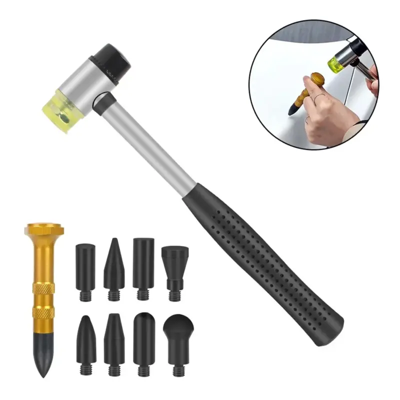 🌙[2-3 days delivery]🌙PDR Car Paintless Kit Dent Puller Lifter Repair Removal Hail Gun Tool + UK Plug 6