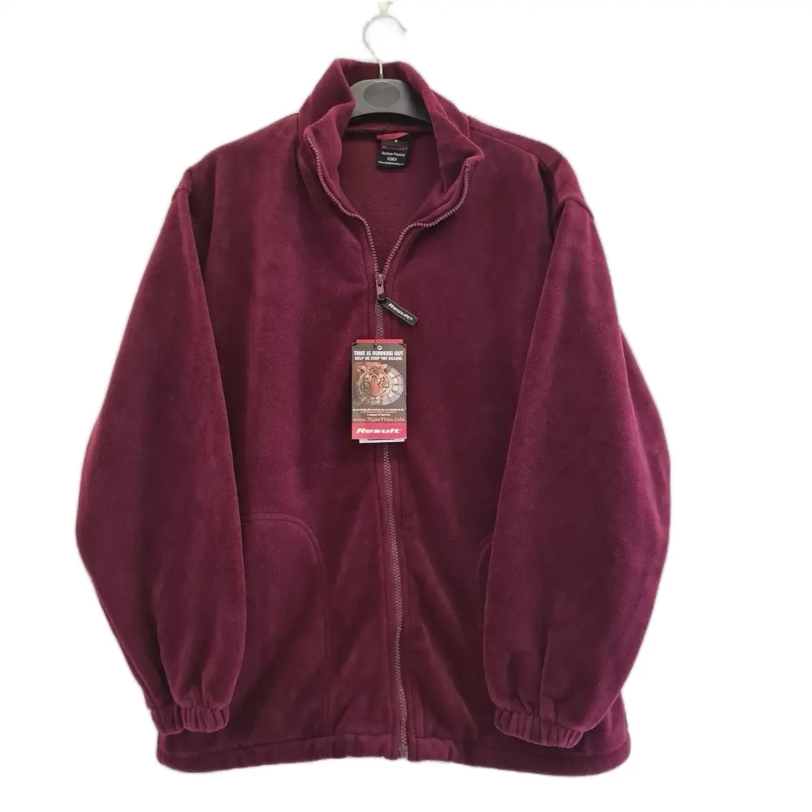 Result Outerwear Micron Fleece Burgundy Small unisex - Womenswear, Coats Comfort Long Sleeve menswear Longsleeves Plain Casual Jackets