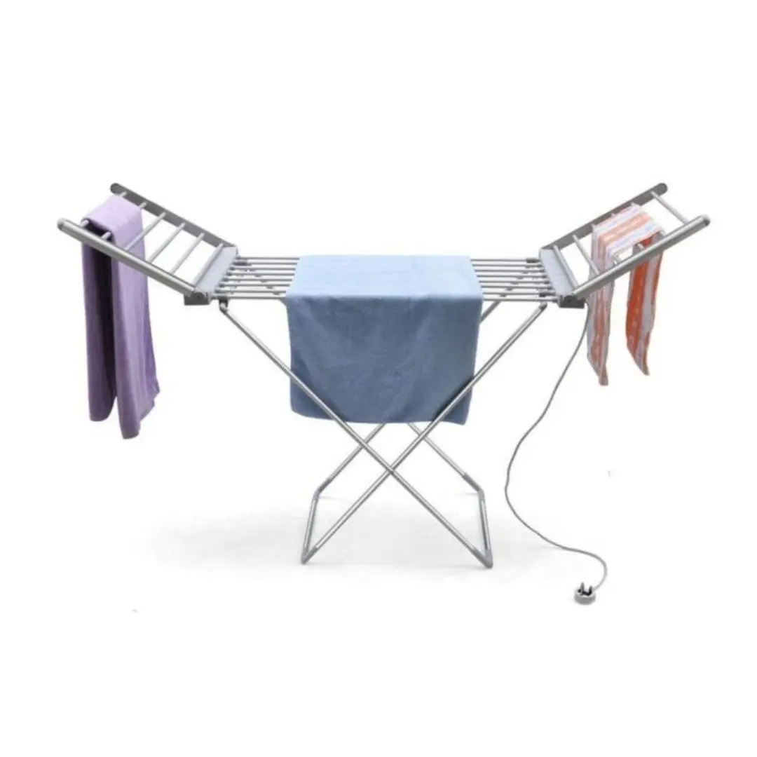 Extra Large Heated Winged Clothes Airer with Optional Cover - Year-Round Drying Solution Heated Airer