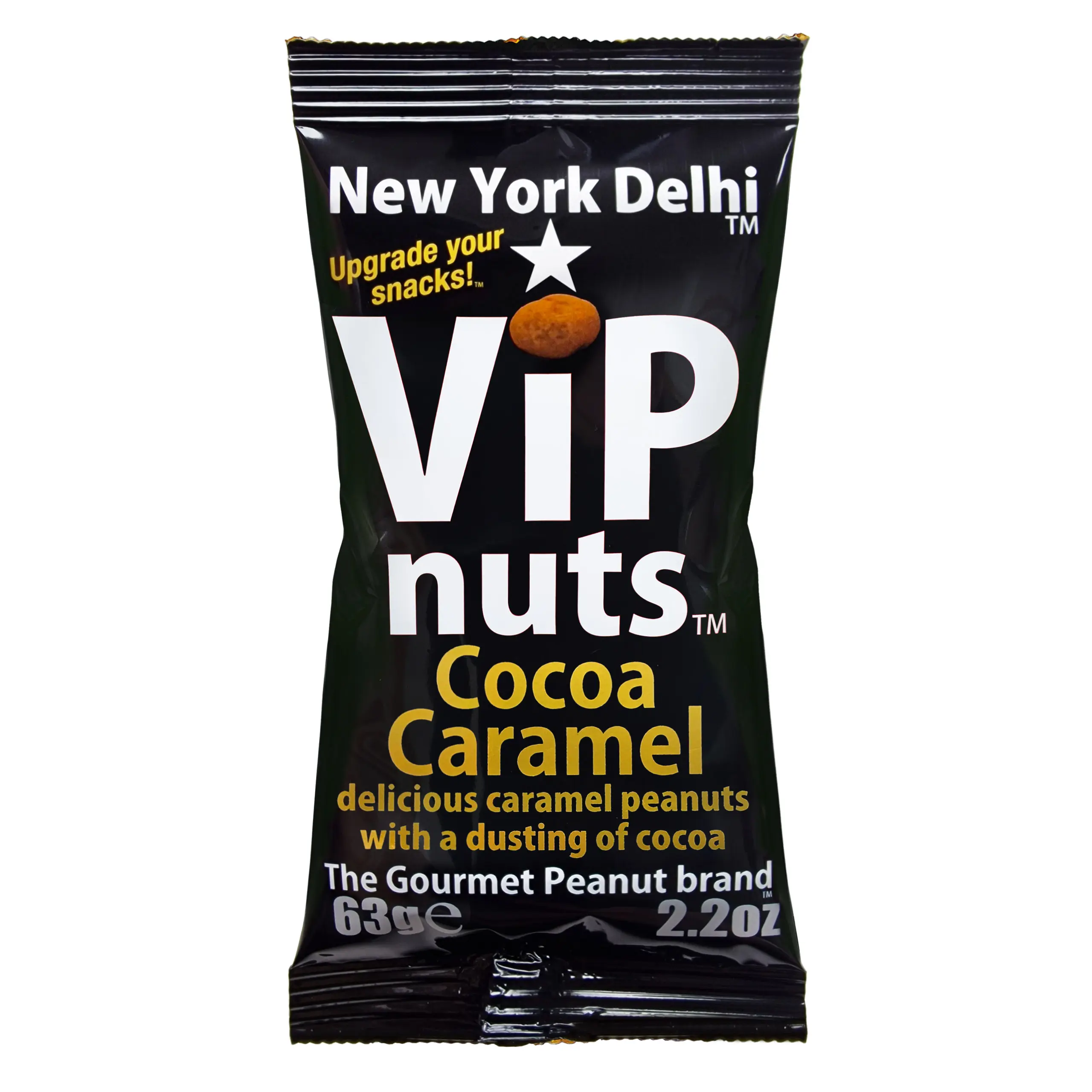 New York Delhi ViPnuts Cocoa caramel peanuts caramelised in butter and dusted in cocoa  Sugar Protein Snack. Chocolate favourite