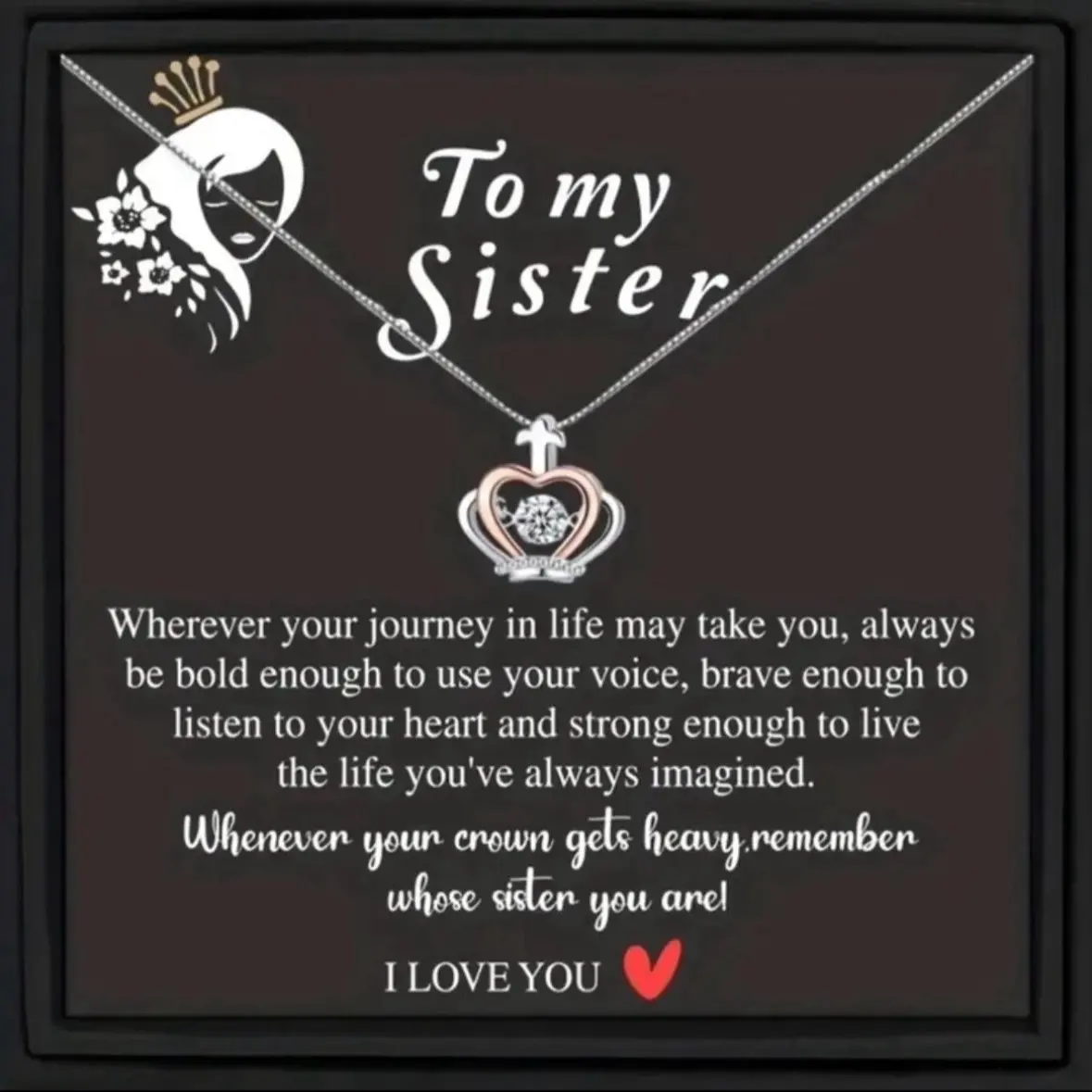 Sister Necklace With Gift Box