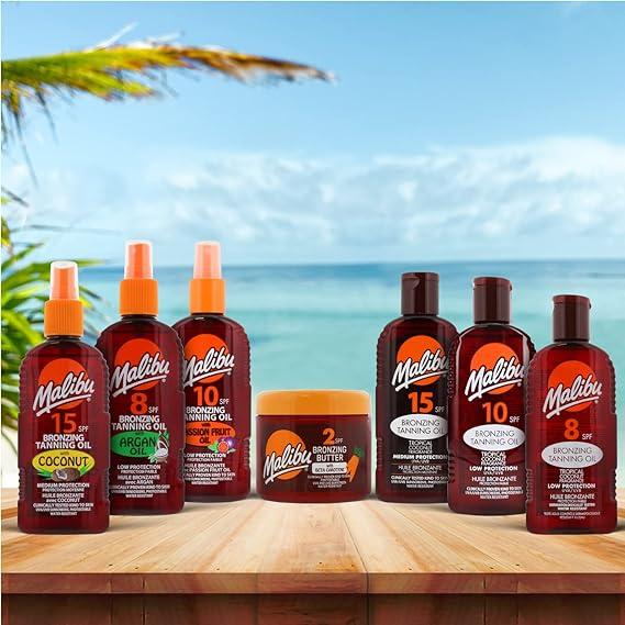 New Malibu Sun Bronzing Fast Tanning Body Butter with Beta Carotene ,Free gifts, Tropical Coconut Fragrance, 300ml Body Care Cream Lotions Moisturizing Pack Comfort Free gifts Moisturizer Cosmetic Skin Care Skin Repair  Moisture Hydrating Scented 3