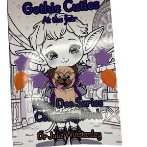 CALM CREATIVES Gothic Cutie Colouring for Calm Book - Kitty Dee Series - 40 Colouring Pages coloring books adult super cute sweet heart uk