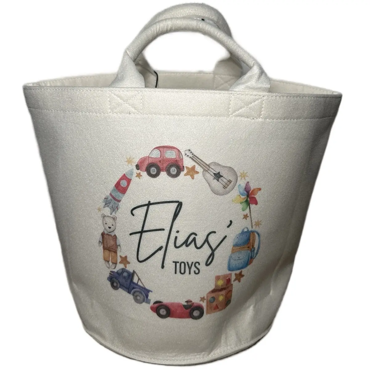 Personalised Felt Toy Trug
