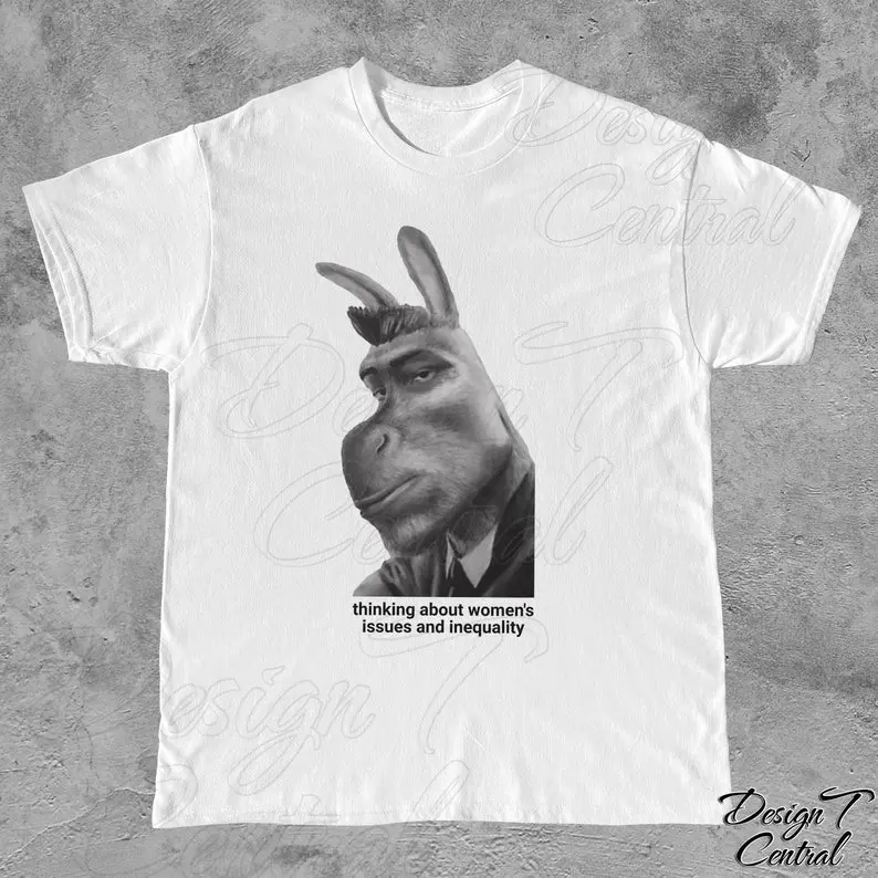 Feminism Sigma Donkey Shirt - Funny Meme Shirt, Feminist shirt, Aesthetics Shirt, Respect Women Tshirt, Gift for Brother, Gift for Sister 2