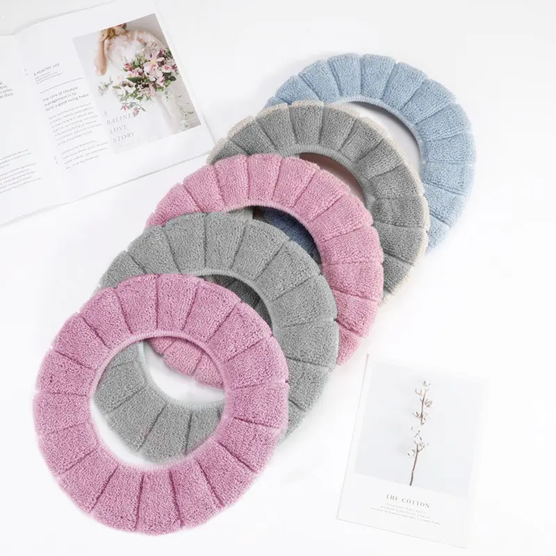 FONOK 5PCS The latest thicker and softer toilet seat warmer pad washable toilet soft pads 6