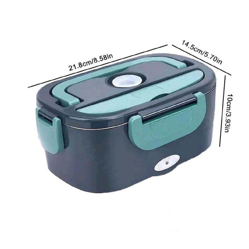 Leak Proof 1.5L 60W Electric Lunch Box Food Warmer for Car and Home - Heating Microwave for Trucker's Lunch - Tableware 8