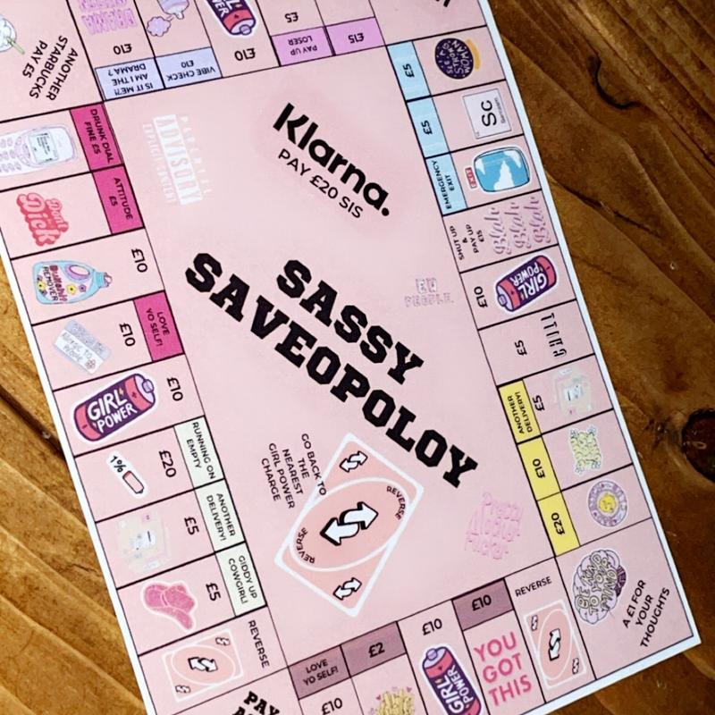 Sassy Saveopoly Saving Challenge - Cash Stuffing - Money Saving Game - Budgeting - Money Saving 1