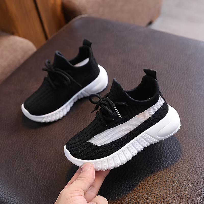 Product Introduction of Casual Comfortable Solid Color Woven Shoes For Girls, Breathable Lightweight Sneakers For Walking Running 2