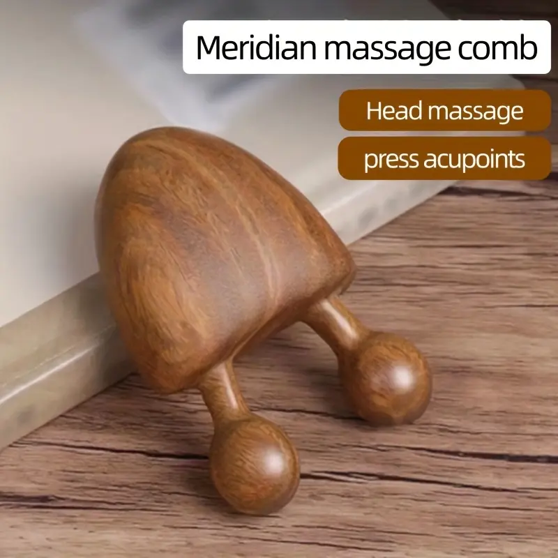 [Fragrance-Free Nose & Eye Relief] Sandalwood Nose & Face Massager - Eye Relief Tool, Battery-Free, Fragrance-Free 5
