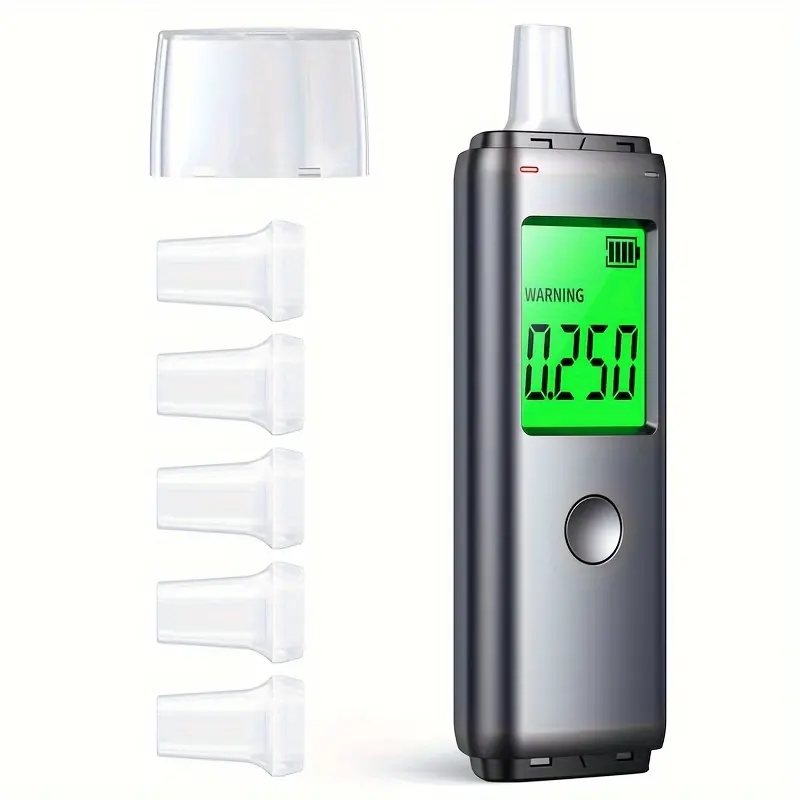ZBK breathalyzer alcohol tester Blow air automatic testing for drunk driving Rechargeable Two modes of testing 5