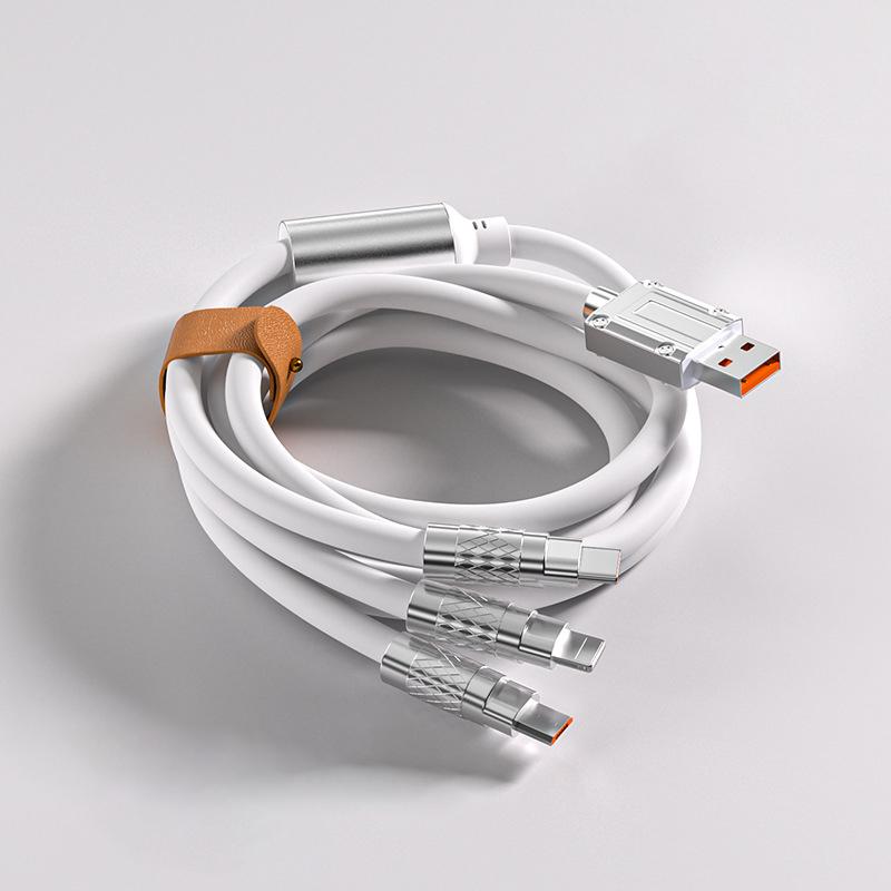 3 in 1 Multi USB Charger Charging Cable Cord For USB-C Micro USB Android IPhone Alloy Connector 5