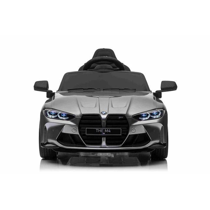 Licensed BMW M4 12V Kids Ride on Car With Remote - Metallic Silver 3