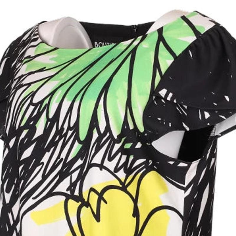 Boutique Moschino Floral Mini Dress - Medium Multicoloured Polyester Blend 5