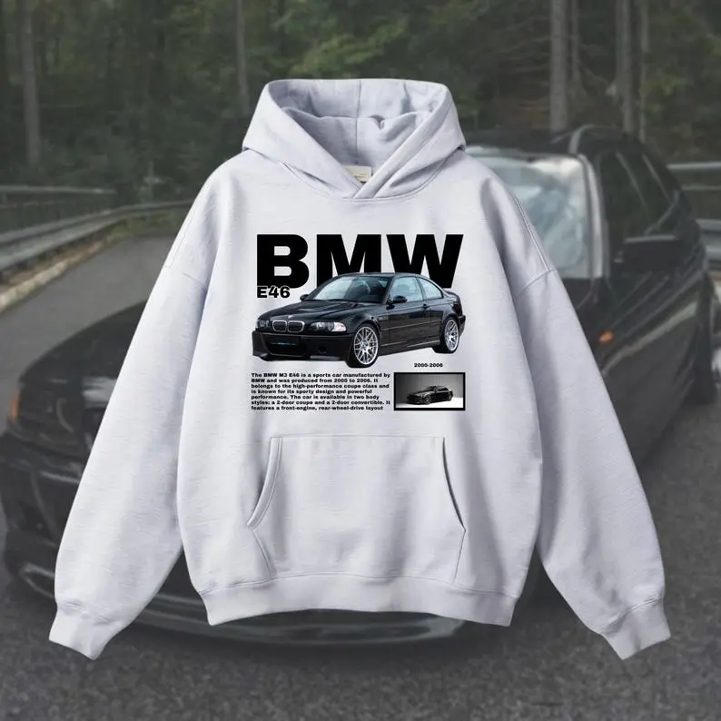 Unisex shirt BMW E46, perfect gift for boyfriend, girlfriend, friends. Stylish shirt for BMW fans