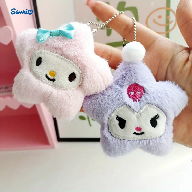 Sanrio New Style Plush Cartoon Sanrio Doll Hanging Star Melody Jade Guilo Mi Style Bag Pendant Halloween Party Decoration Pendant Party Decorative Kawaii Ornament Gift Birthday Gift, Sanrio 7