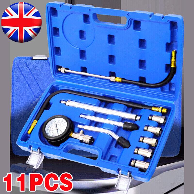Product Introduction of Petrol Engine Compression Tester Kit Fuel Cylinder Pressure Gauge Tool Set 11X 3