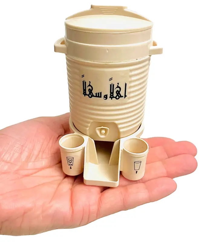 3x Haramain Inspired Mini Zamzam Dispenser Souvenir Cup Drinkware 1