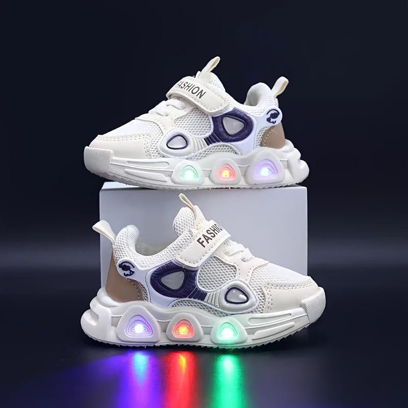New Spring And Autumn Light-Up Mesh Shoes for Boys And Girls, Soft-Soled Casual Sports Shoes. 3