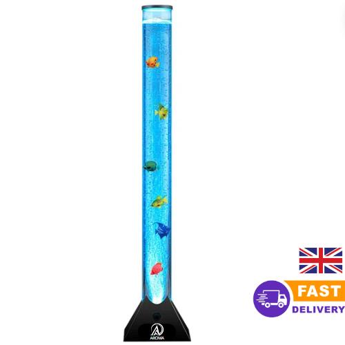 AROMA 90cm Colour Changing LED Sensory Bubble Tube Lamp Mood Fish Water Silver Birthday Gift For Kids & Family, Halloween, Christmas Gift 6