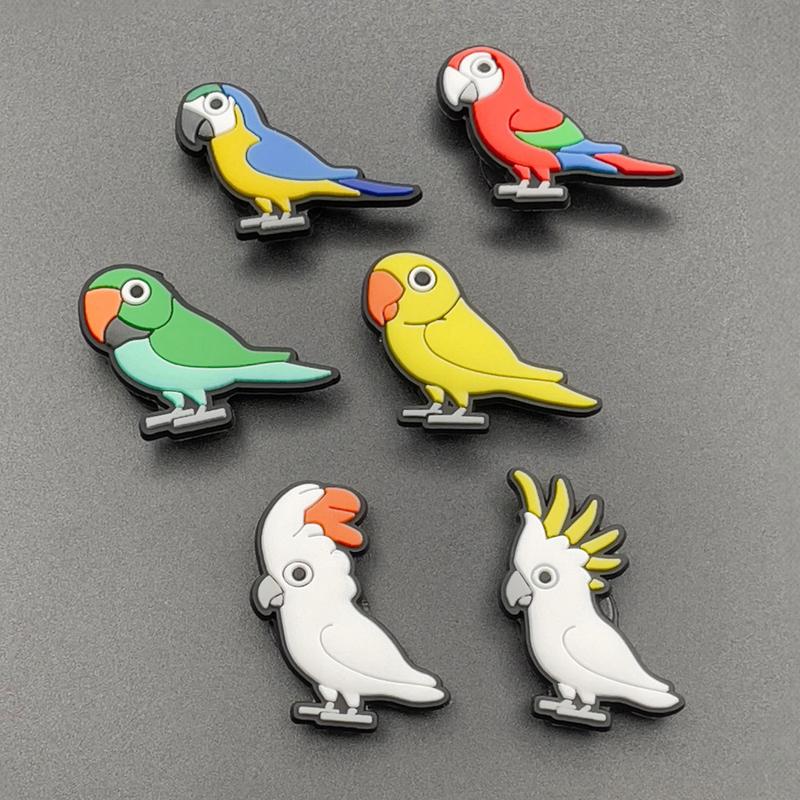 Cute Animal Croc Charms - Women's Girl's Boy's Kids Shoe Charm for Foam Clogs and Footwear - PVC Rubber with Rear Button Clip Bit - Capybara Sloth Axolotl Crocodile Cow Monkey Lion Panda Unicorn Duck Tiger Koala Turtle Butterfly Pig Flamingo croc charm 1
