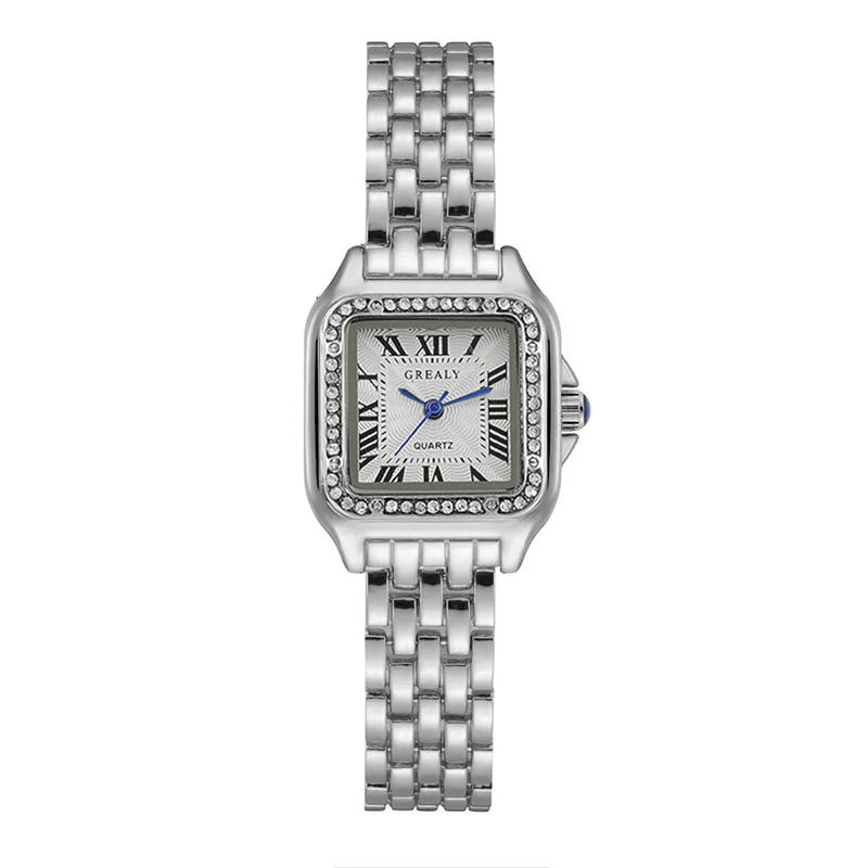 Product Introduction of Women Watch Light Luxury Brand Stainless Steel Ladies Fashion Quartz Watches Business Female Clock Bracelet Wristwatch 14