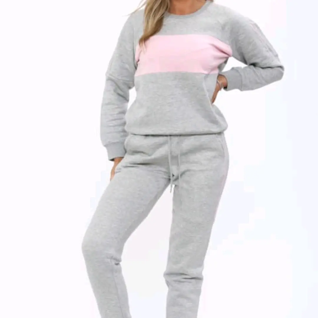 Ladies Fleece Tracksuit Cotton Cotton Long Sleeve Machine Washable Womenswear Women Comfort Lady Basic