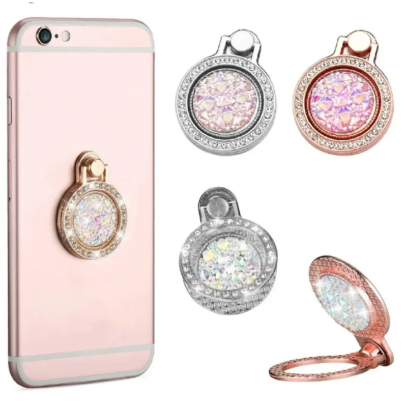 Shiny Rhinestone Phone Ring Stand Finger Holder for Smartphone and Cellphone 3
