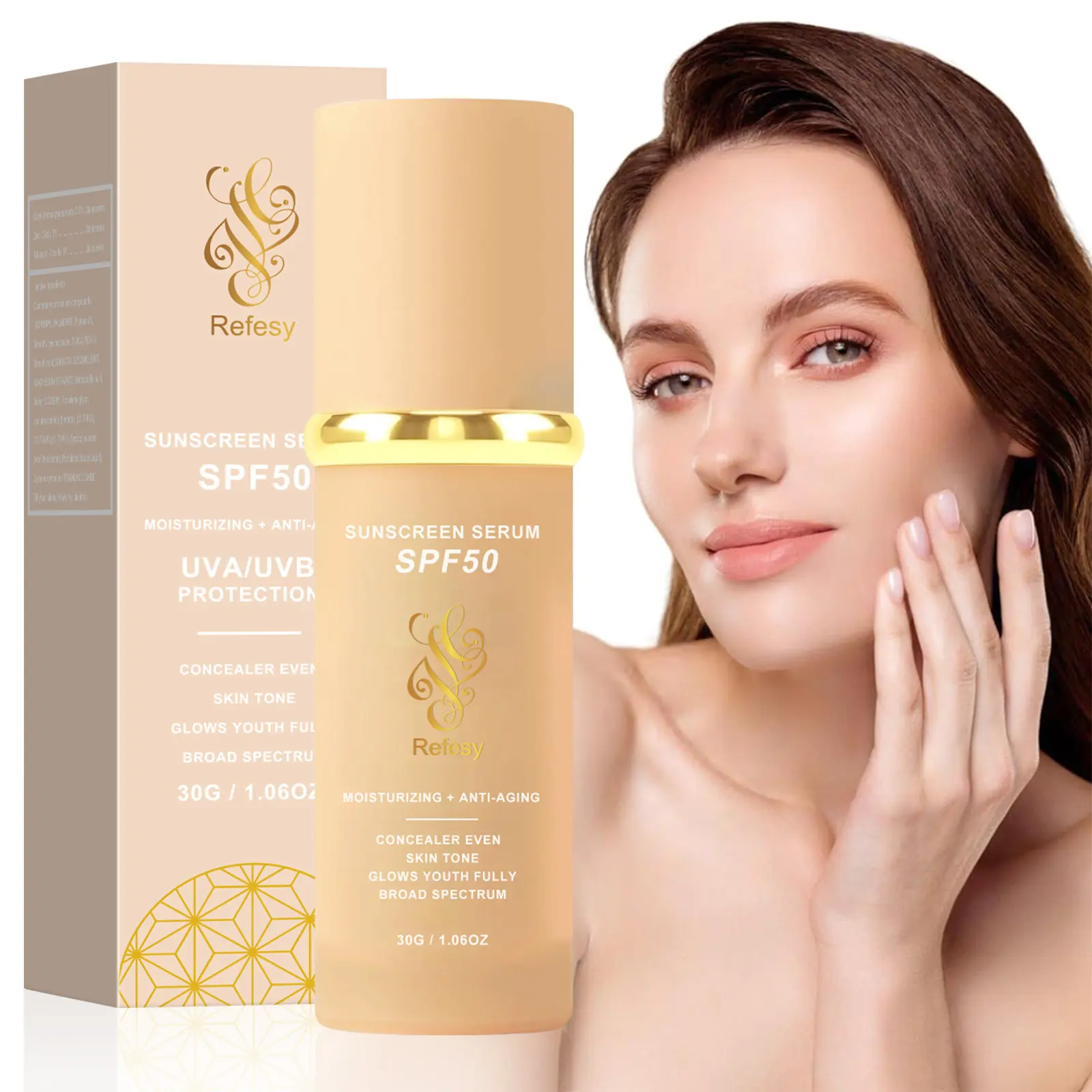 [Upgraded Version] 4 in 1 Moisturizing Full Coverage Liquid Foundation TrueMatch Color Changing Foundation with Sunscreen Light and Medium Spectrum Makeup Primer for All Skin Types (New and old packaging will be shipped at random)